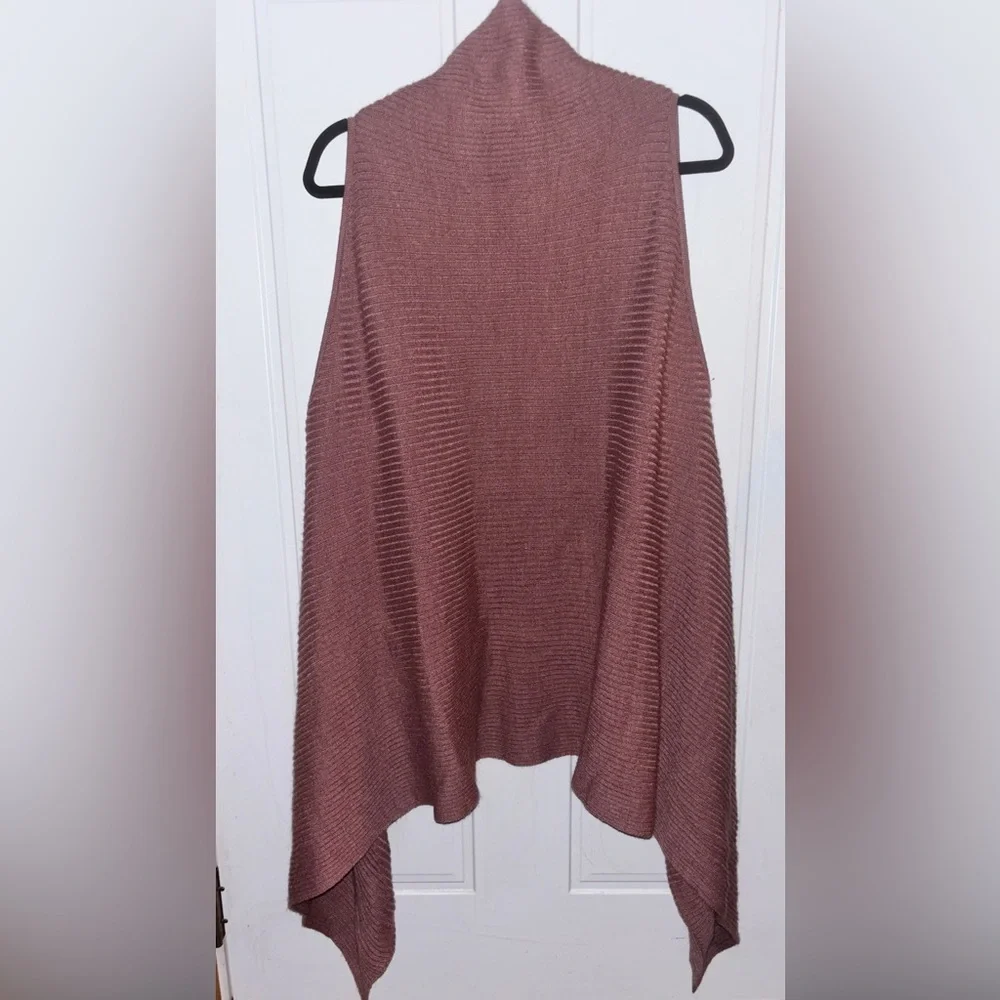 LOFT Mauve Open-Front Poncho - Picture 5 of 5